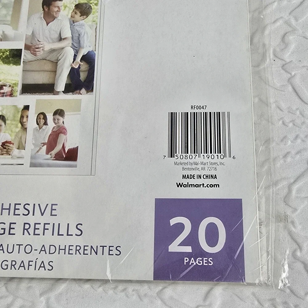 Best Occasions Self Adhesive 20 Photo Page Refills 8x10
